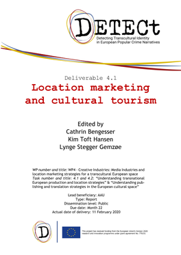 Location Marketing and Cultural Tourism