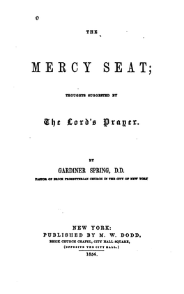 The Mercy Seat