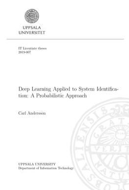 Deep Learning Applied to System Identifica- Tion: a Probabilistic Approach