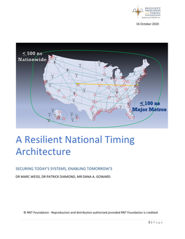 A Resilient National Timing Architecture