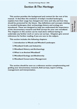 Woodland Heritage Manual Revised Version Final.Qxd