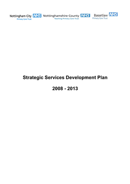 Strategic Services Development Plan 2008