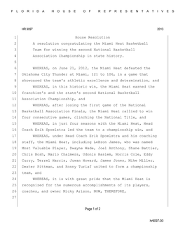Hr9097-00 Page 1 of 2 House Resolution 1 A