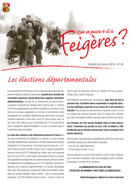 Les Élections Départementales