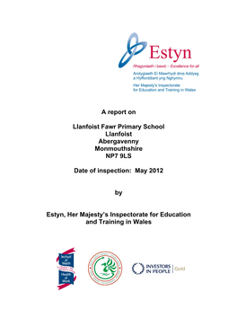 Inspection Report Llanfoist Fawr Primary School Eng 2012