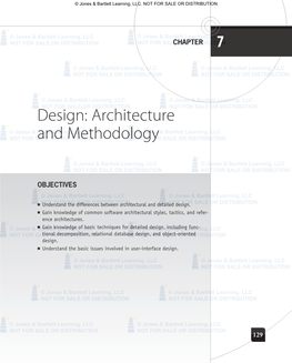 7 Design: Architecture and Methodology