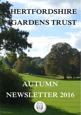 Hertfordshire Gardens Trust Autumn Newsletter