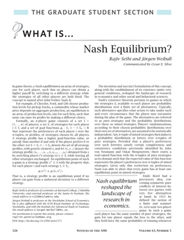 Nash Equilibrium? Rajiv Sethi and Jörgen Weibull Communicated by Cesar E