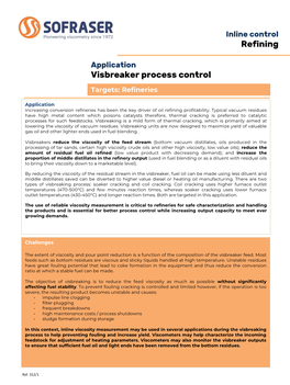 Visbreaker Process Control Refining