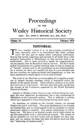 Proceedings W Esley Historical Society