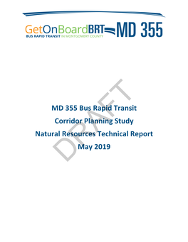 MD 355 Bus Rapid Transit Corridor Planning Study Natural Resources