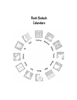 Rosh H.Odesh Calendar 2013-2018