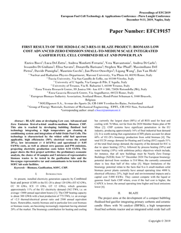 Paper Number: EFC19157