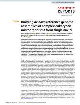 Building De Novo Reference Genome Assemblies of Complex Eukaryotic