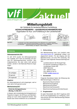 Mitteilungsblatt