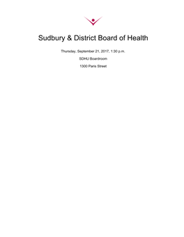 Sudbury & District Board of Health