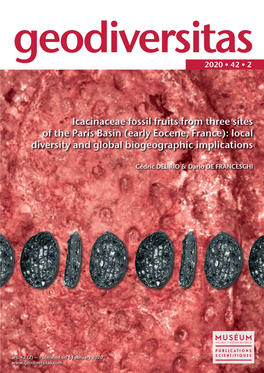 Icacinaceae Fossil Fruits from Three Sites of the Paris Basin (Early Eocene, France): Local Diversity and Global Biogeographic Implications