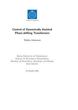 Control of Dynamically Assisted Phase-Shifting Transformers