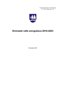 Emmaste Valla Arengukava 2016-2023