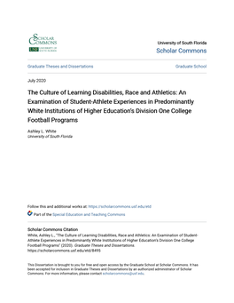 The Culture of Learning Disabilities, Race