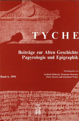 Beiträge Zur Alten Geschichte Papyrologie Und Epigraphik