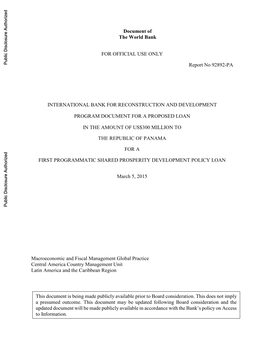 World Bank Document