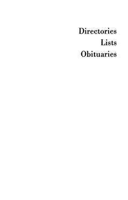 Directories Lists Obituaries National Jewish Organizations1