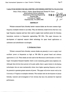 Abstract I. Introduction