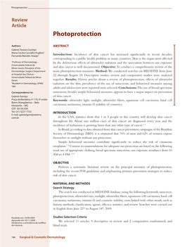 Photoprotection