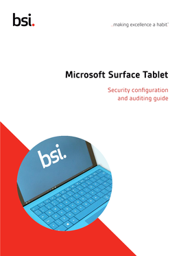 Microsoft Surface Tablet