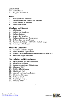 Zum Auftakt Römer Mittelalter Und Neuzeit Pfälzische Geschichte Von