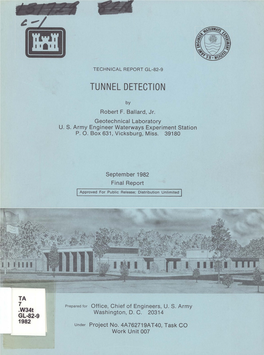 Tunnel Detection
