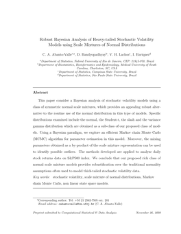 Robust Bayesian Analysis of Heavy-Tailed Stochastic Volatility Models Using Scale Mixtures of Normal Distributions
