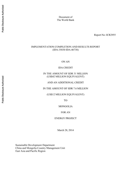 World Bank Document