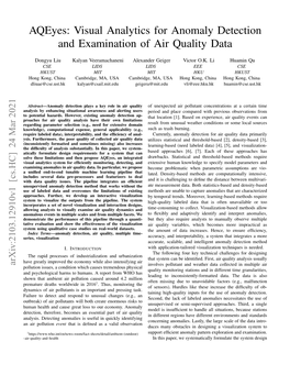 Visual Analytics for Anomaly Detection and Examination of Air Quality Data