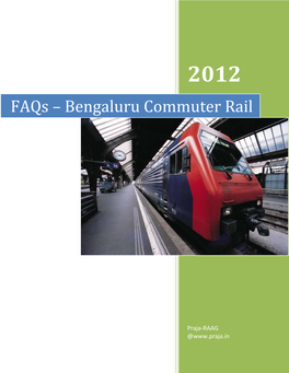 Faqs – Bengaluru Commuter Rail