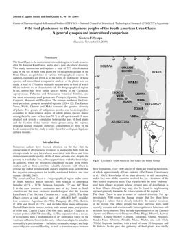 Wild Food Plants Used by the Indigenous Peoples of the South American Gran Chaco: a General Synopsis and Intercultural Comparison Gustavo F