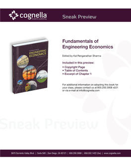 Fundamentals of Engineering Economics