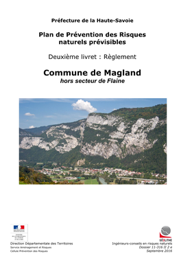 Commune De Magland Hors Secteur De Flaine