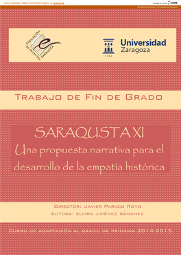 Trabajo De Fin De Grado SARAQUSTA XI SARAQUSTA XI