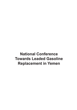 National Conference Towards Leaded Gasoline Replacement in Yemen