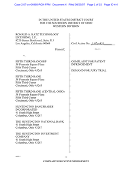 Case 2:07-Cv-04960-RGK-FFM Document 4 Filed 09/25/07 Page 1 of 15 Page ID #:4