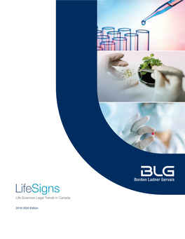 Lifesigns Life Sciences Legal Trends in Canada