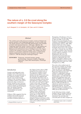 The Nature of C. 2.0 Ga Crust Along the Southern Margin of the Gascoyne Complex by S