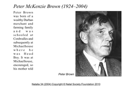 Peter Mckenzie Brown