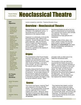 Neoclassical Theatre