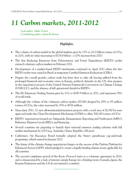 11 Carbon Markets, 2011-2012