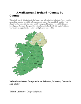 A Walk Around Ireland - County by County