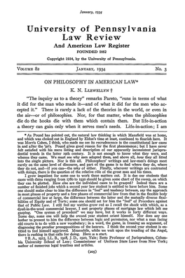 On Philosophy in American Law*