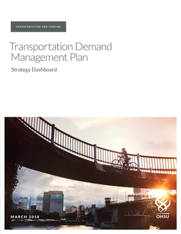 Transportation Demand Management Plan Strategy Dashboard